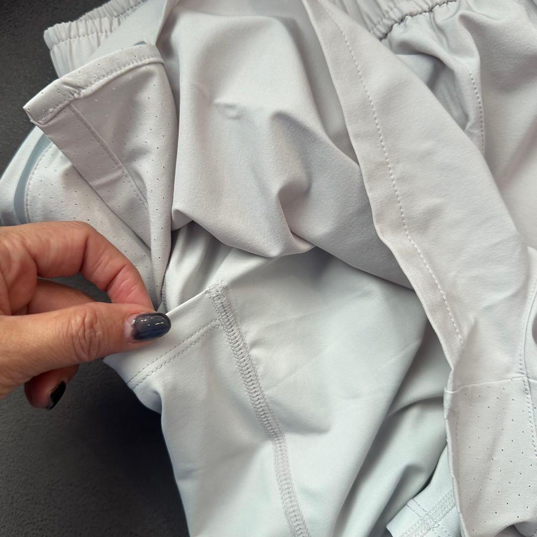 MN382 新品 XEXYMIX ショートパンツ L グレー レギンス付き