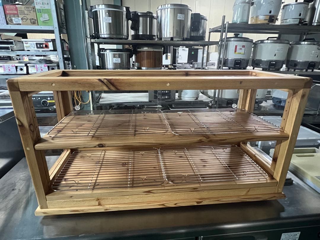 木製ガラス2段ショーケース 1000x380x500