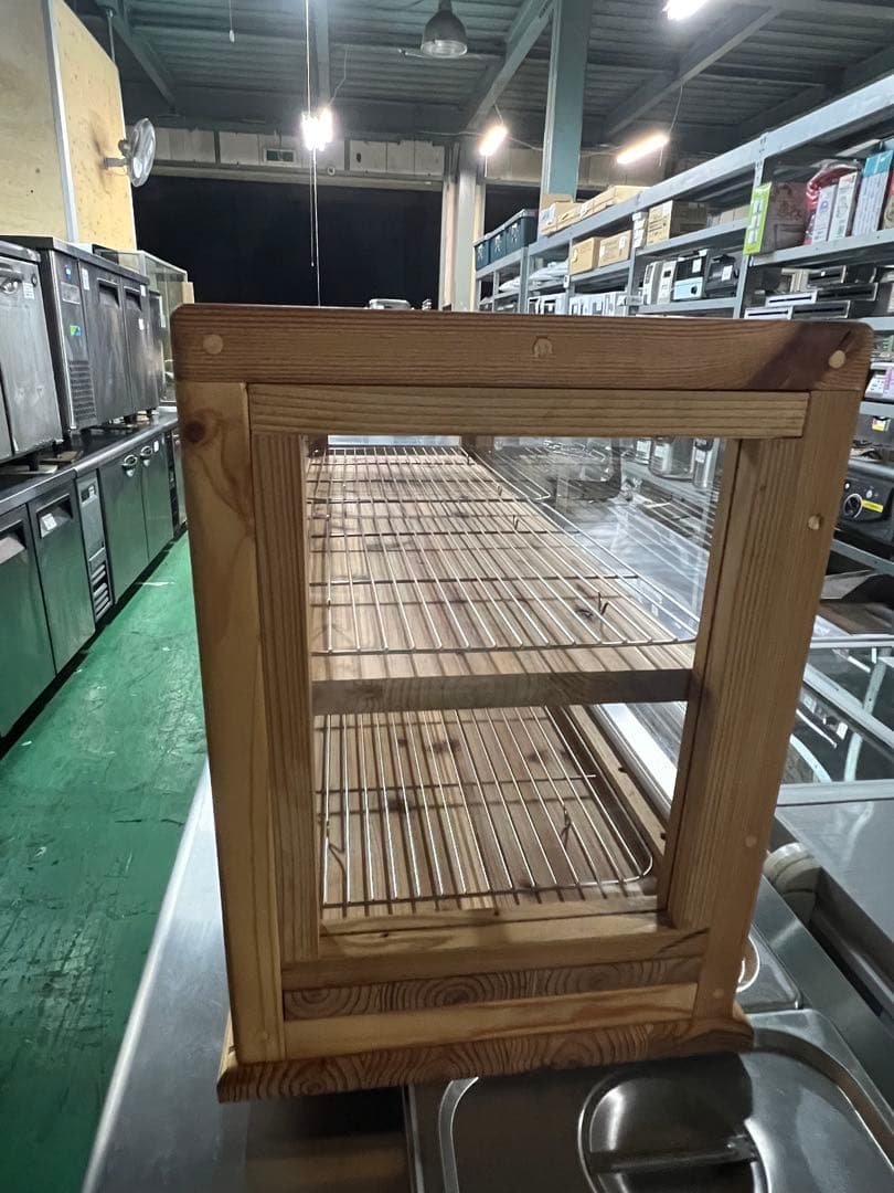 木製ガラス2段ショーケース 1000x380x500