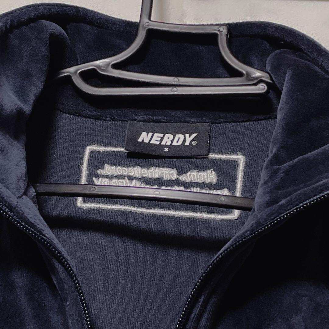 M*、様 NERDY ジャージ セットアップ ベルベット ネイビー