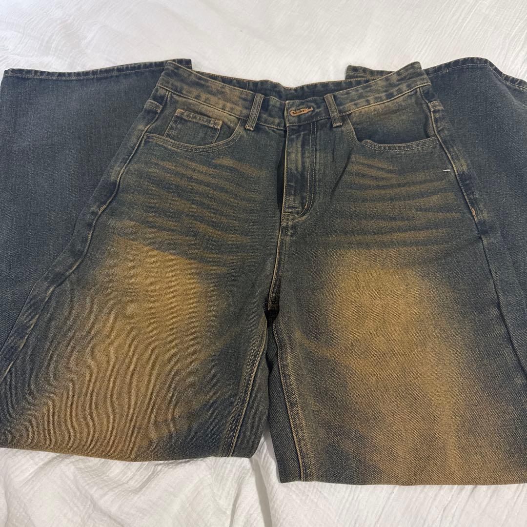 ancho様 地底人　ウォッシュドバギーパンツ L0978 S