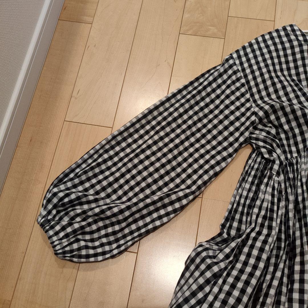 ビアズリー　ギンガムチェック柄ブラウス