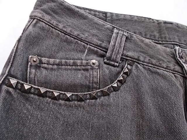 THEE HYSTERIC XXX スタッズ デニムパンツ W32 黒 日本製