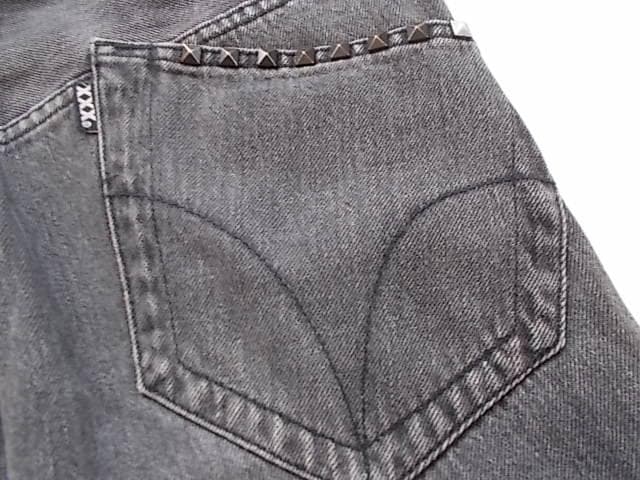 THEE HYSTERIC XXX スタッズ デニムパンツ W32 黒 日本製