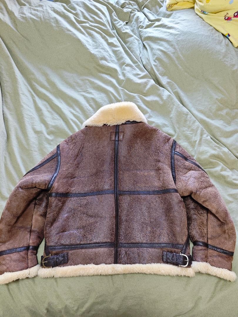 レザーシェルパジャケット B-3