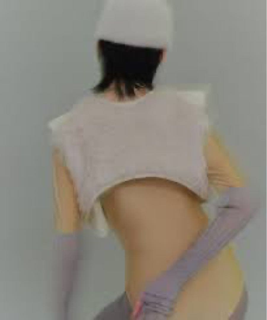 【KISHIDAMIKI】wool cropped top ベスト キシダミキ