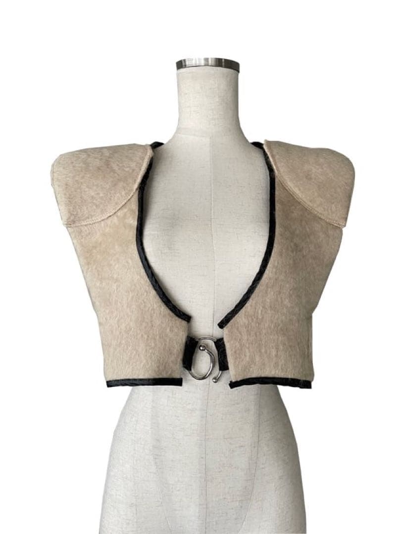 【KISHIDAMIKI】wool cropped top ベスト キシダミキ