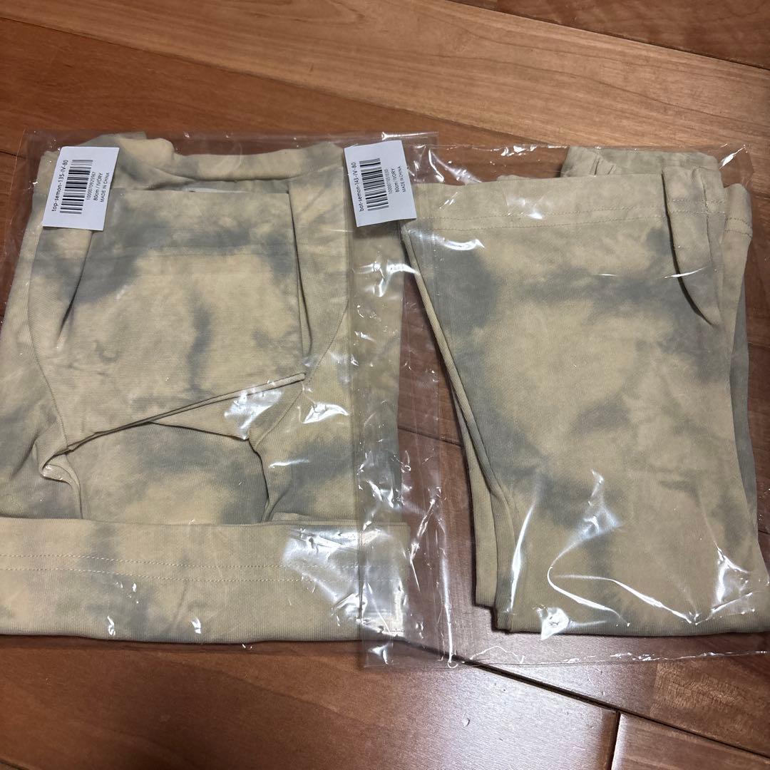 Semon apartment セモンアパートメント セットアップ 白 タイダイ