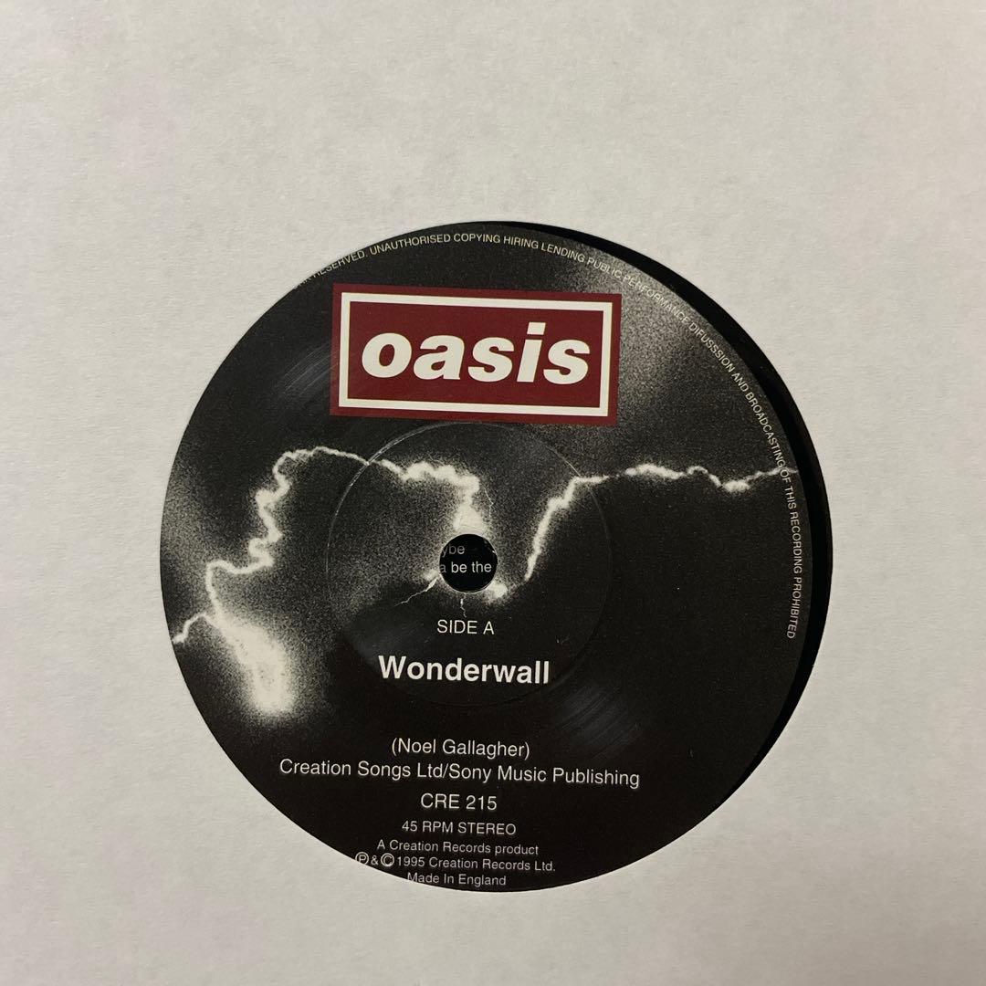 oasis オアシス Wonderwall '7 UK Org CRE215