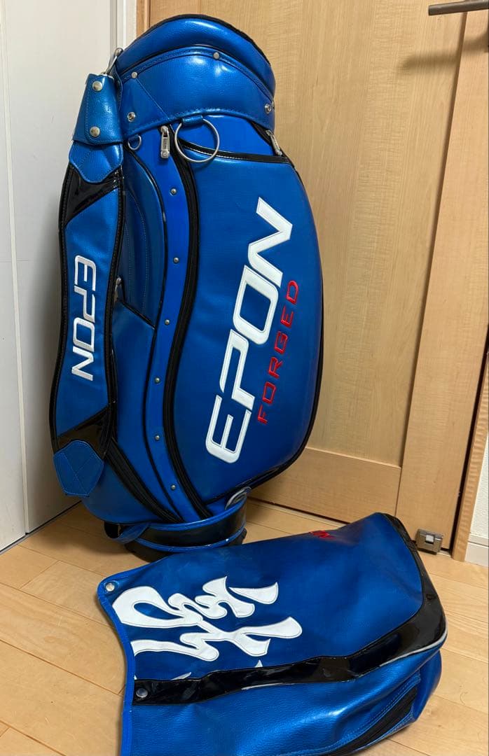 限定★エポン★キャディバッグ★龍★EPON★ゴルフ★ゴルフバッグ★遠藤製作所★青