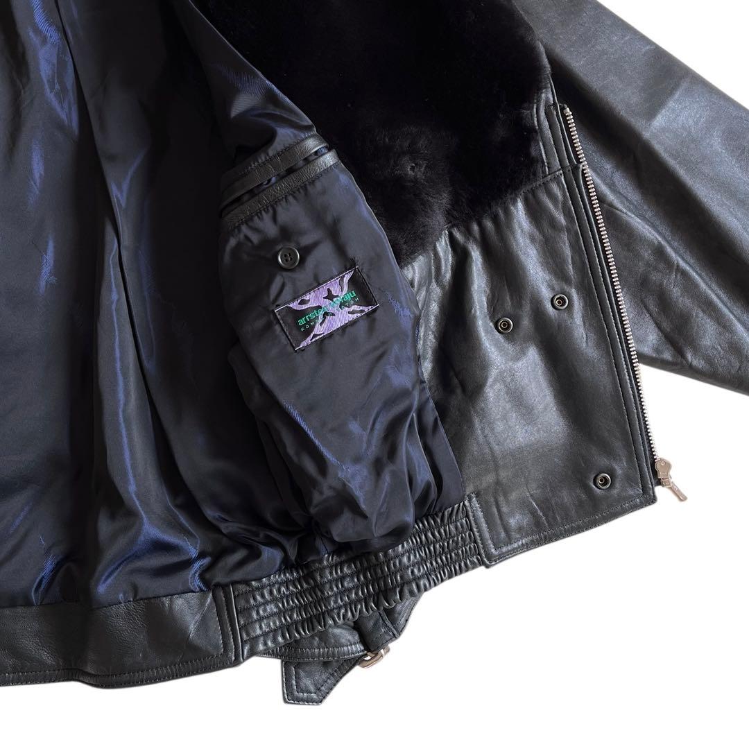 ジャケット・アウター 80s arrston volaju Leather Bomber Jacket
