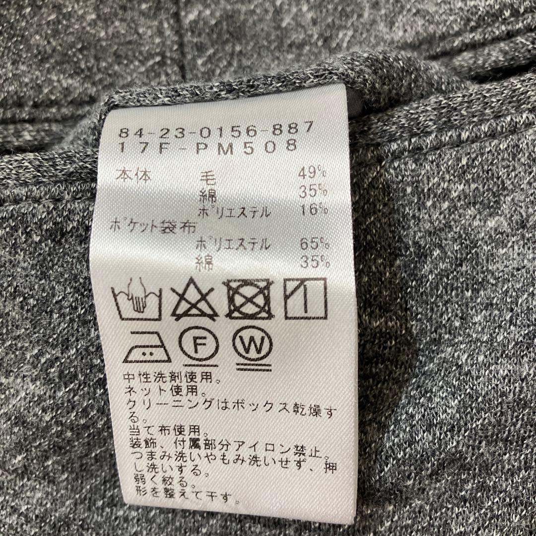 BEAMS GOLF ビームスゴルフ ウールストレッチパンツ ロゴ　グレー