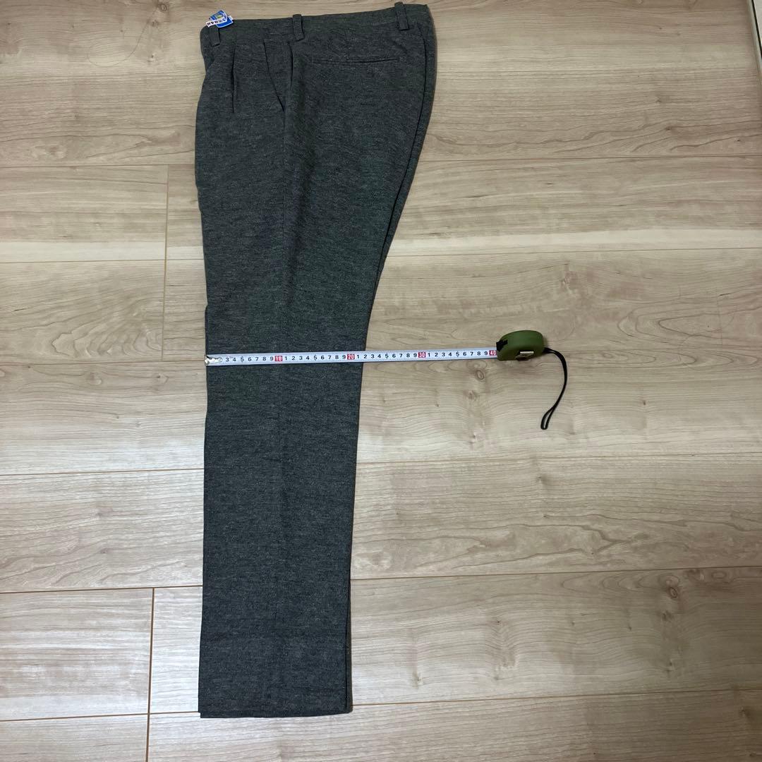BEAMS GOLF ビームスゴルフ ウールストレッチパンツ ロゴ　グレー