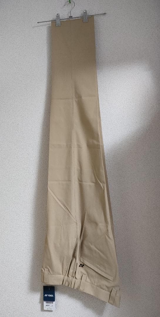 yonex GWS4142 メンズノータックパンツ ベージュ Lサイズ