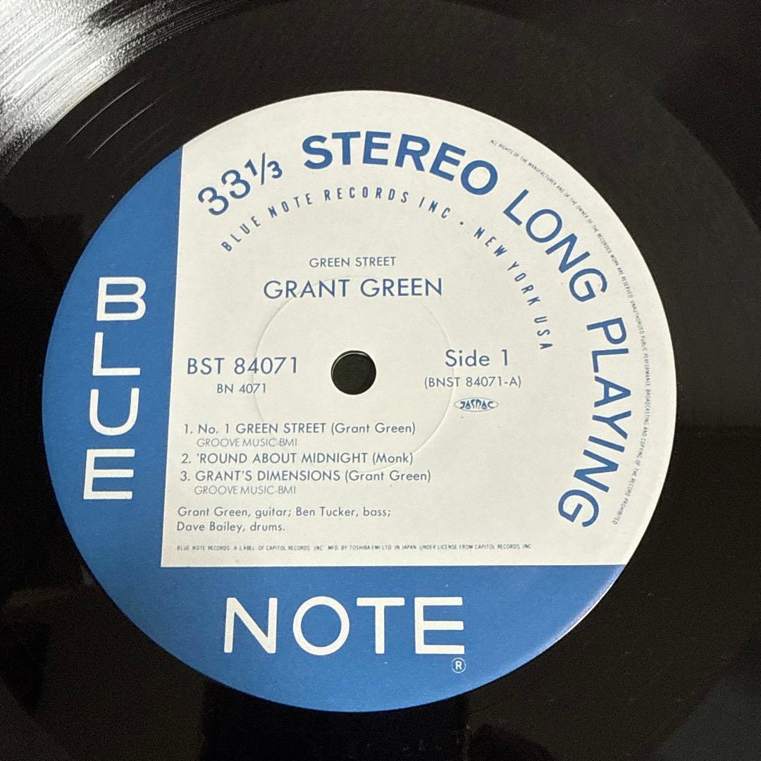LP12in国内盤BST-84071 グラントグリーン /グリーンストリート