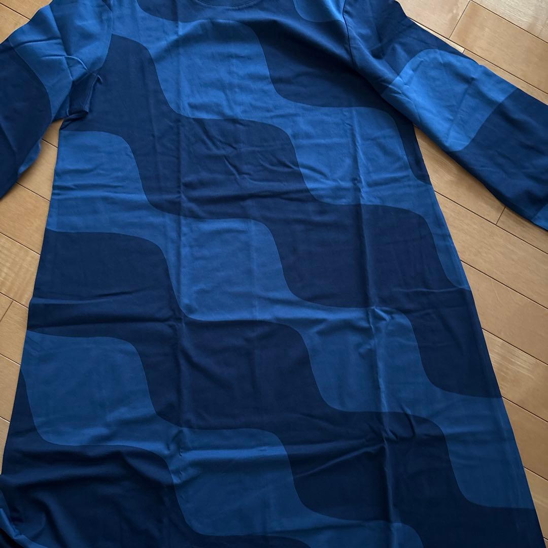 マリメッコ　ロッキ　ワンピース　新品　ブルー