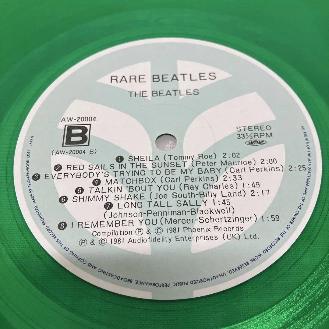 ⑮-1 RARE BEATLES 2LP グリーン盤 日本盤 ナンバー入
