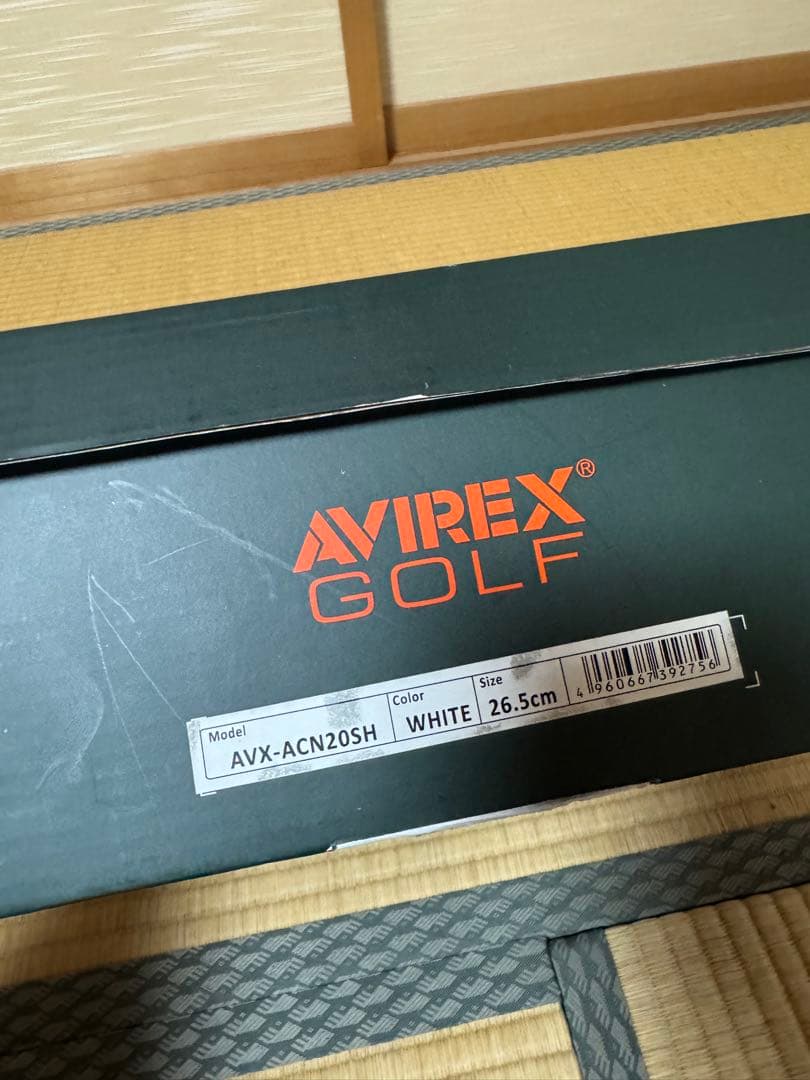 【新品未使用】AVIREX GOLF ハイカットシューズ ホワイト