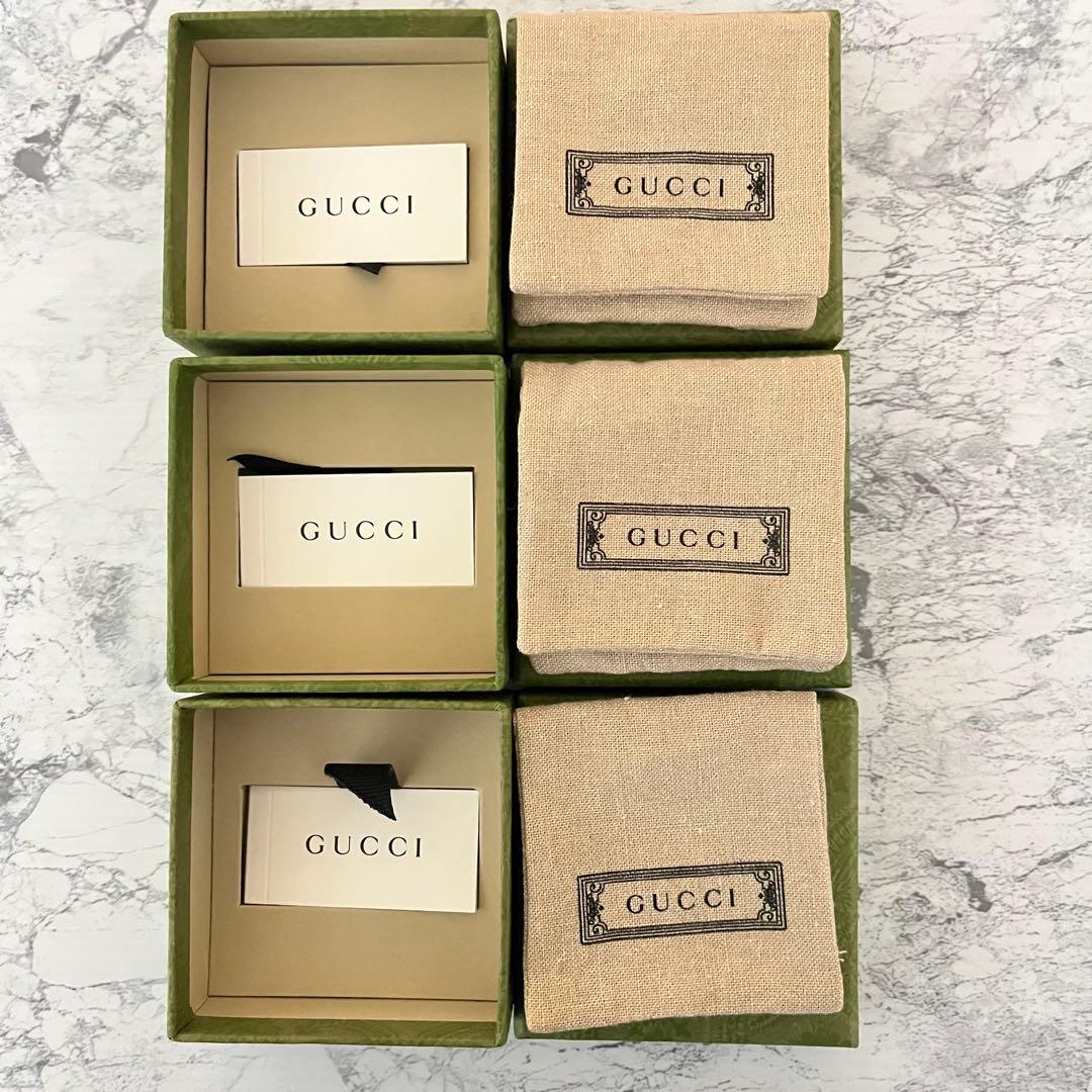 GUCCI 空箱 アクセサリーケース 3個セット 現行　保存袋