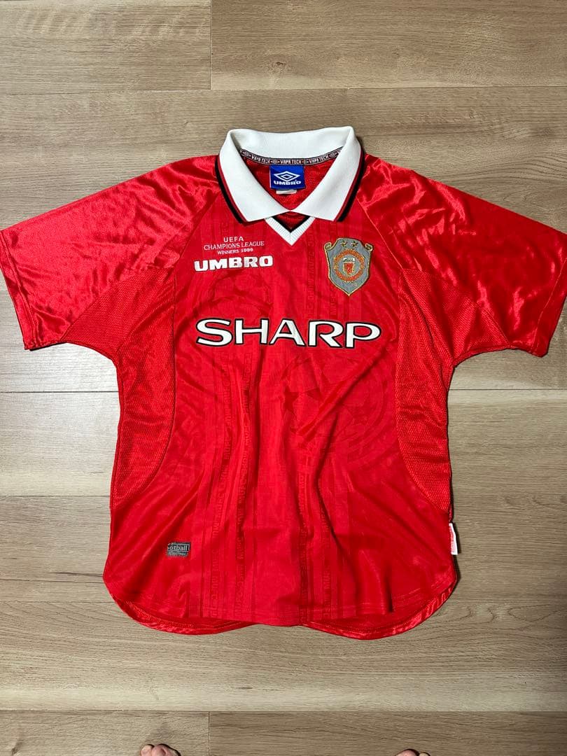 99/00マンチェスターユナイテッド ヴィンテージユニ　Umbro Mサイズ