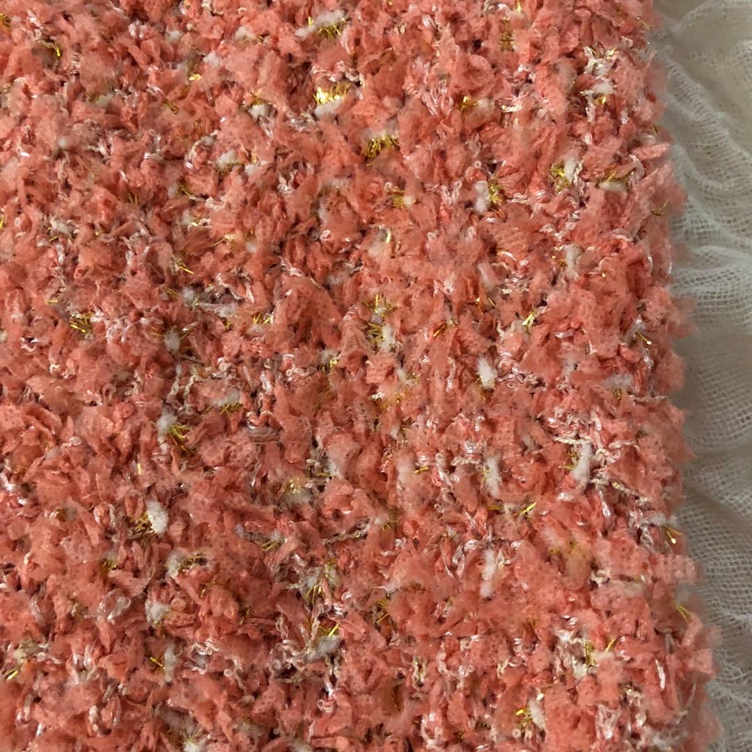 ルーニー　【洗える】ツイード風ニットジレ　ベスト