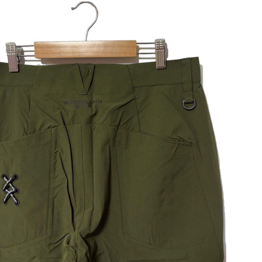 新品 ラッセルノ ゴルフ 3D フロントポケット ロングパンツ カーキ XL 6