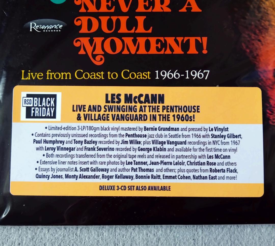 洋楽 Les Mccann Never A Dull Moment! Live 3LP