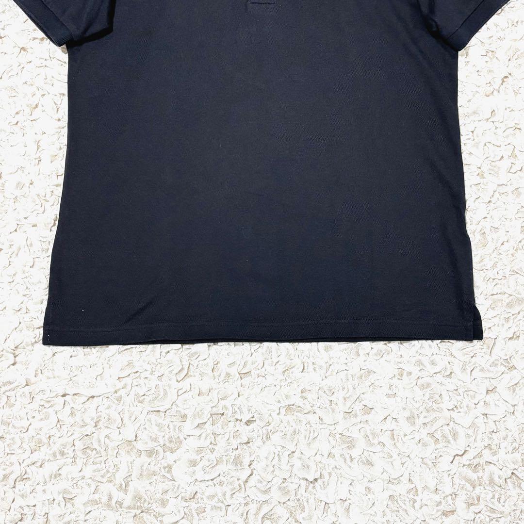 美品 パーリーゲイツ ポロシャツ 背面ロゴ 23SS ゴルフ ウェア ネイビー