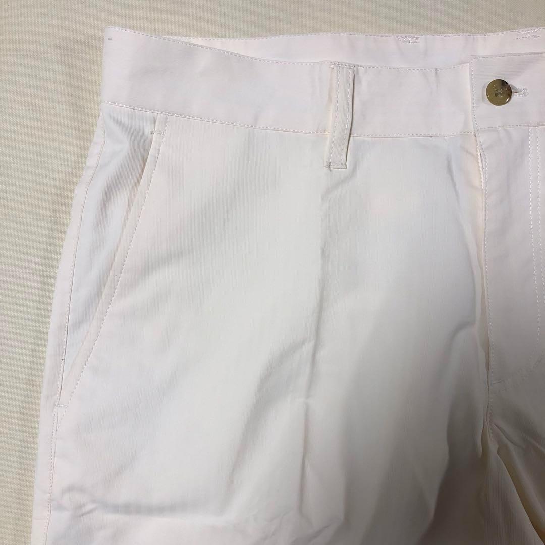 キャロウェイ◆ショーツ ハーフ パンツ◆ホワイト系ほんのりピンク Lサイズ