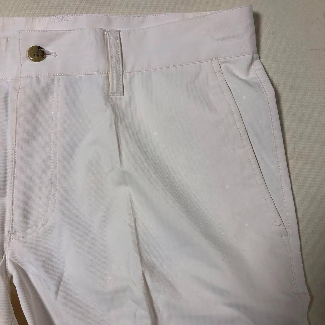 キャロウェイ◆ショーツ ハーフ パンツ◆ホワイト系ほんのりピンク Lサイズ
