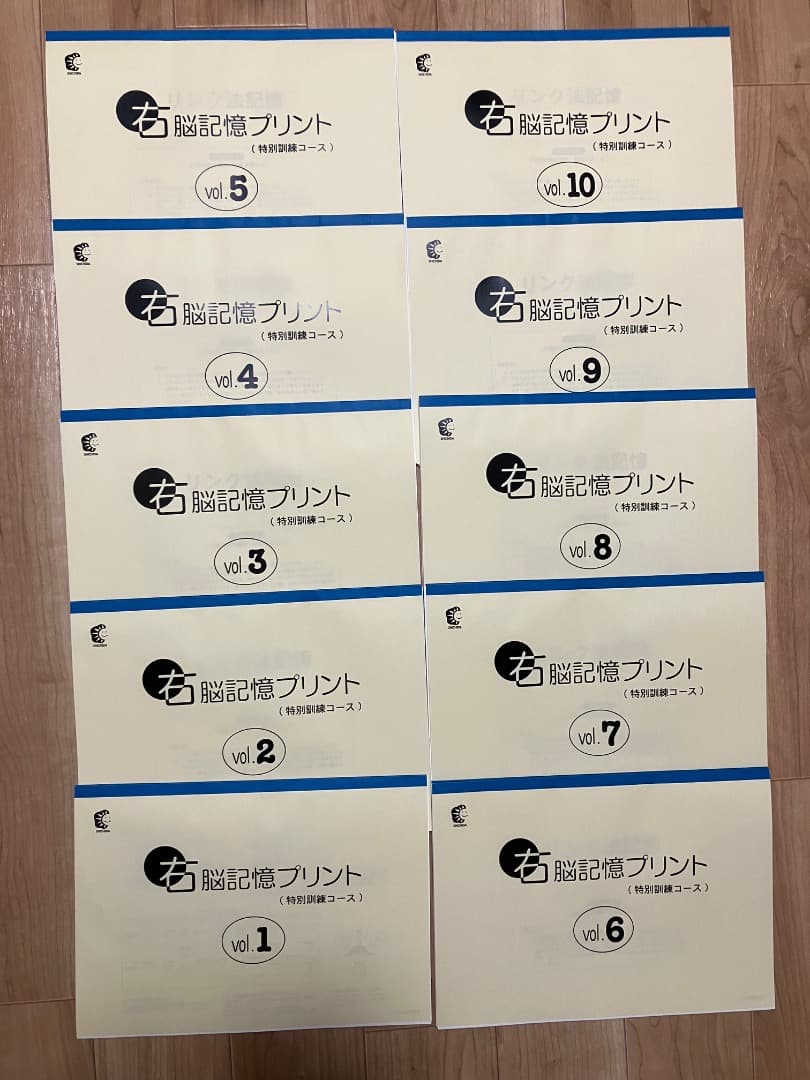 七田式プリント・未記入・右脳Ⅰ