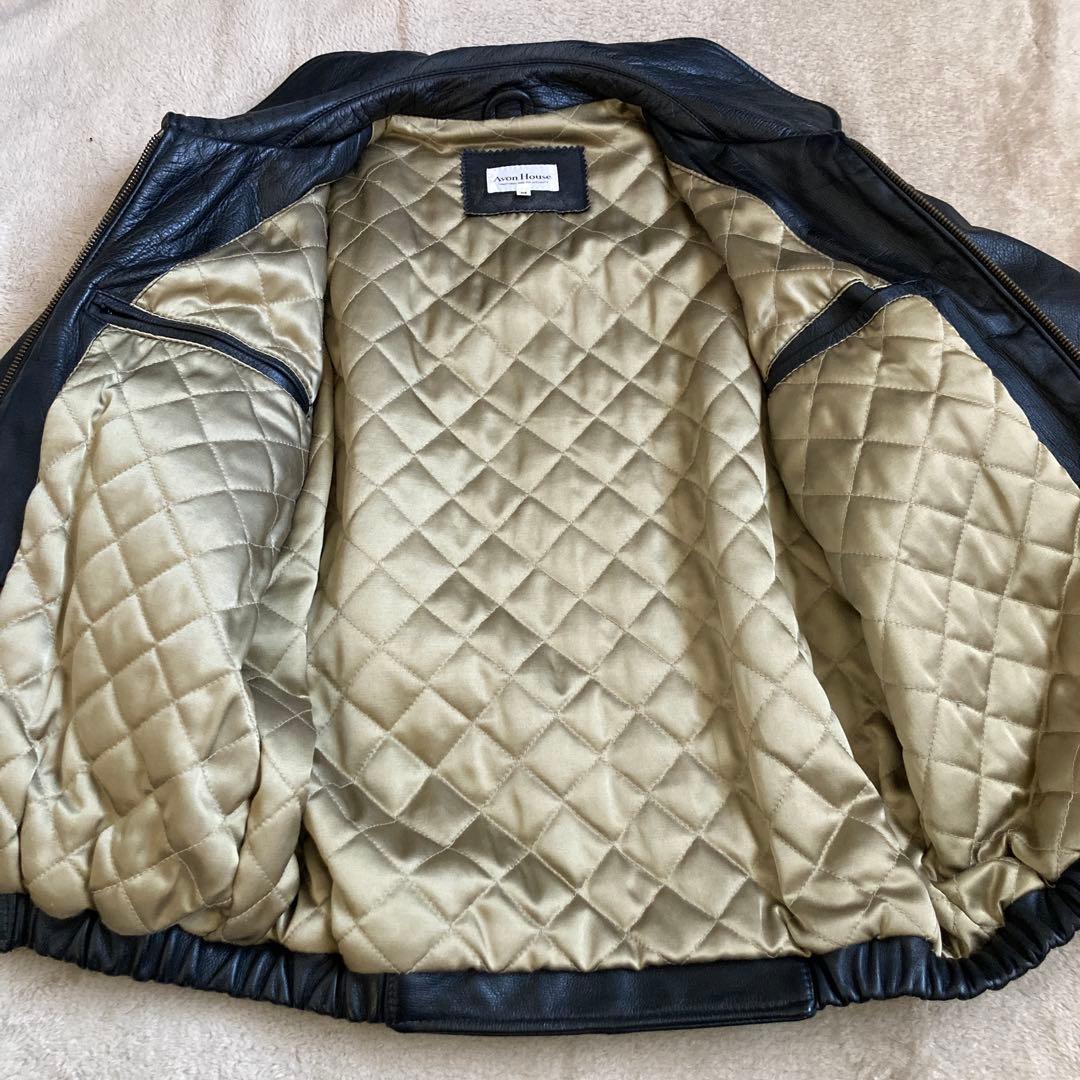 80s 90s ボンバージャケット レザージャケット 短丈 フライトジャケット