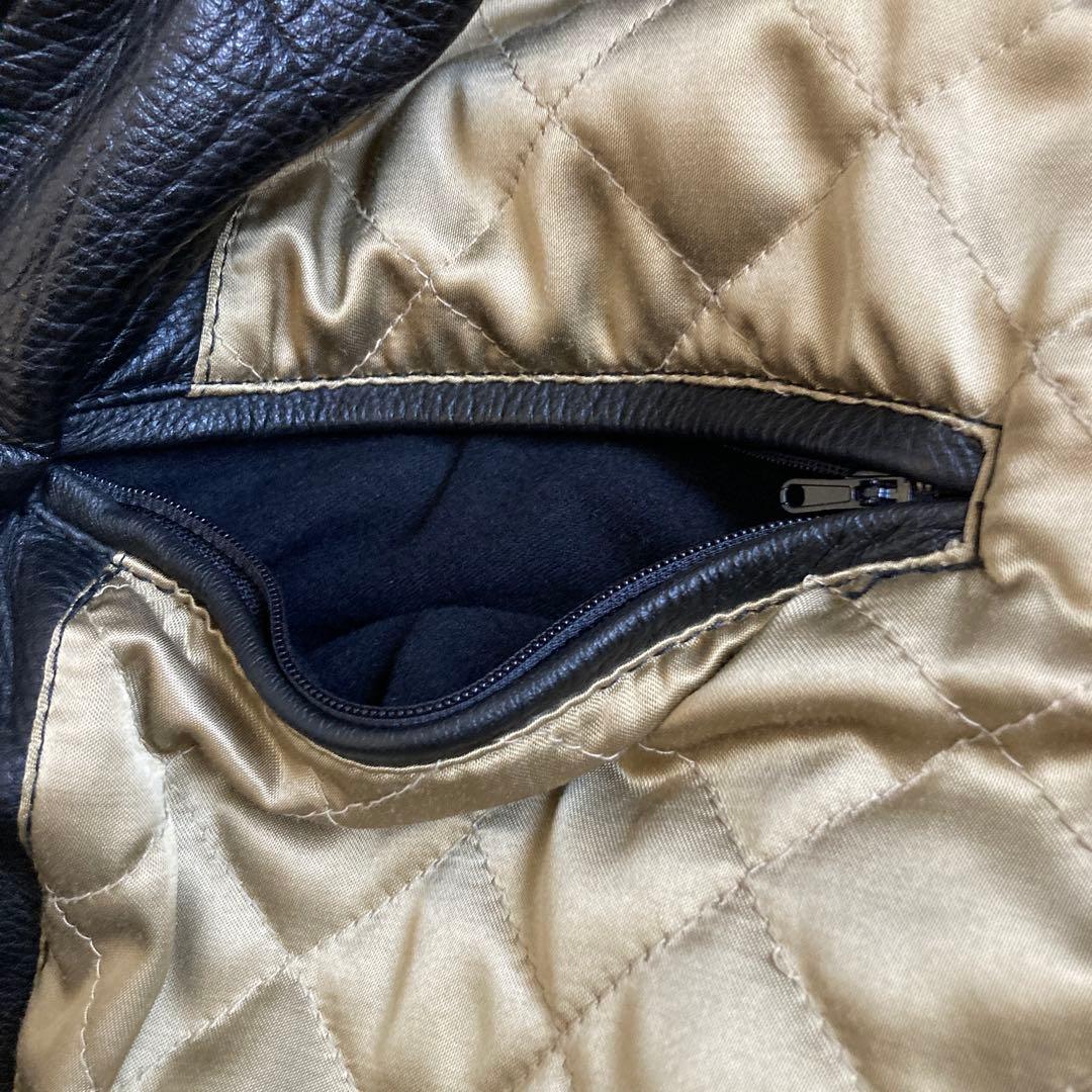 80s 90s ボンバージャケット レザージャケット 短丈 フライトジャケット