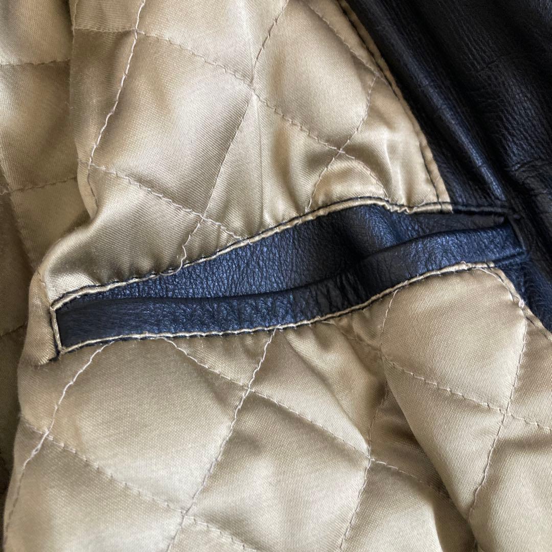 80s 90s ボンバージャケット レザージャケット 短丈 フライトジャケット