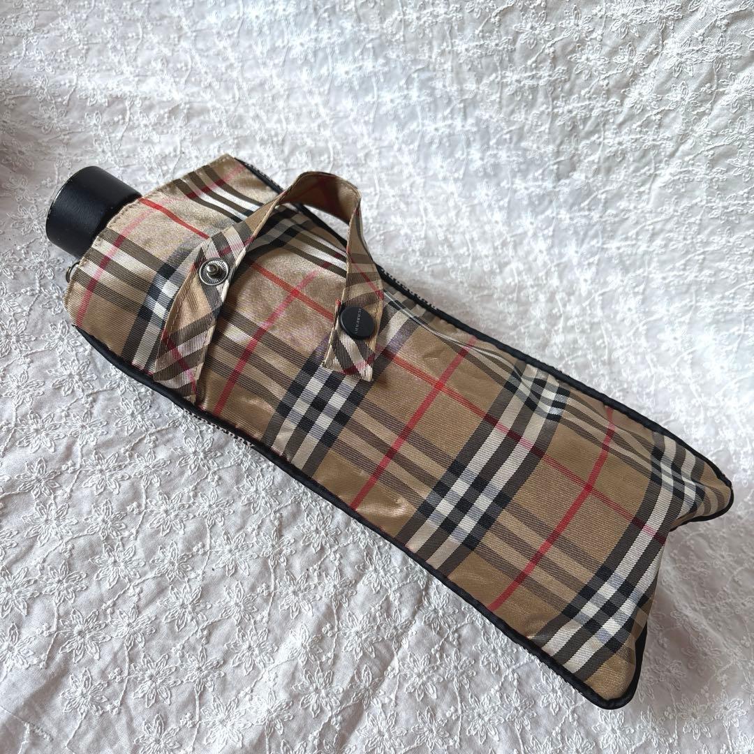 BURBERRY バーバリー　折り畳み傘　晴雨兼用　ノバチェック　カバー付