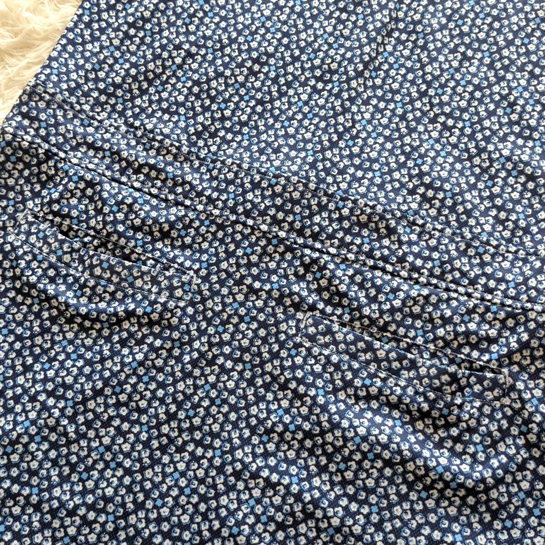 新品　マリクレール ゴルフ 半袖ワンピース　小花柄　フリージングスキン　L