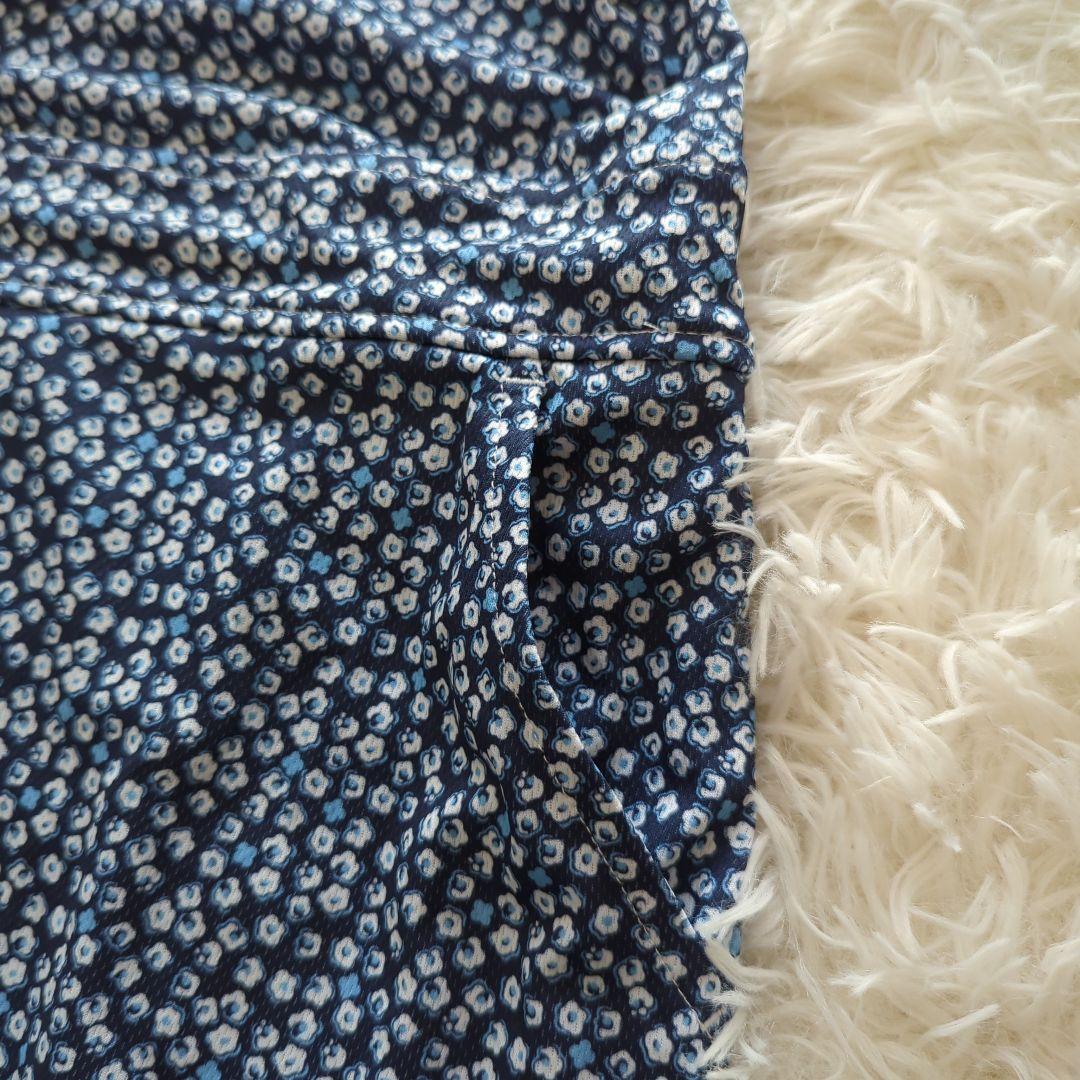 新品　マリクレール ゴルフ 半袖ワンピース　小花柄　フリージングスキン　L