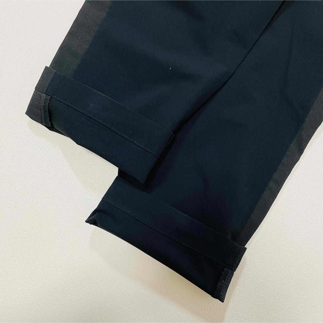 6772【美品】TFW49 サイドメッシュ　ストレッチパンツ　ブラック