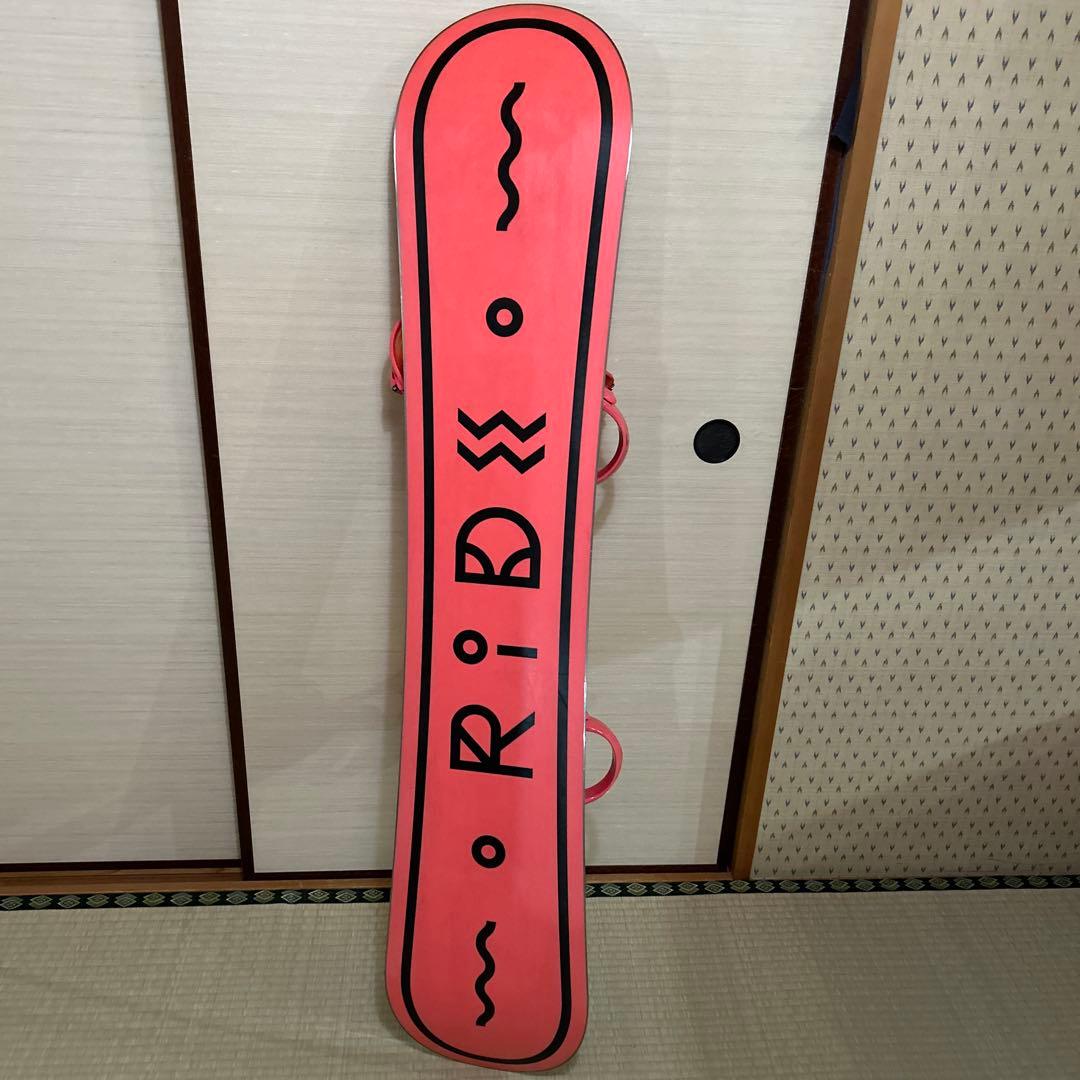 スノーボードRIDE 143cm 、LXHバインディング、カバー、リーシュコード