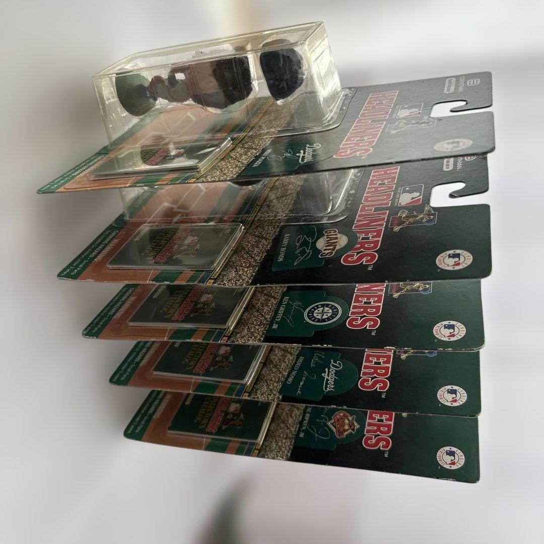 元メジャーリーガーのフィギュアで、コリンシアン社のヘッドライナーズ5体