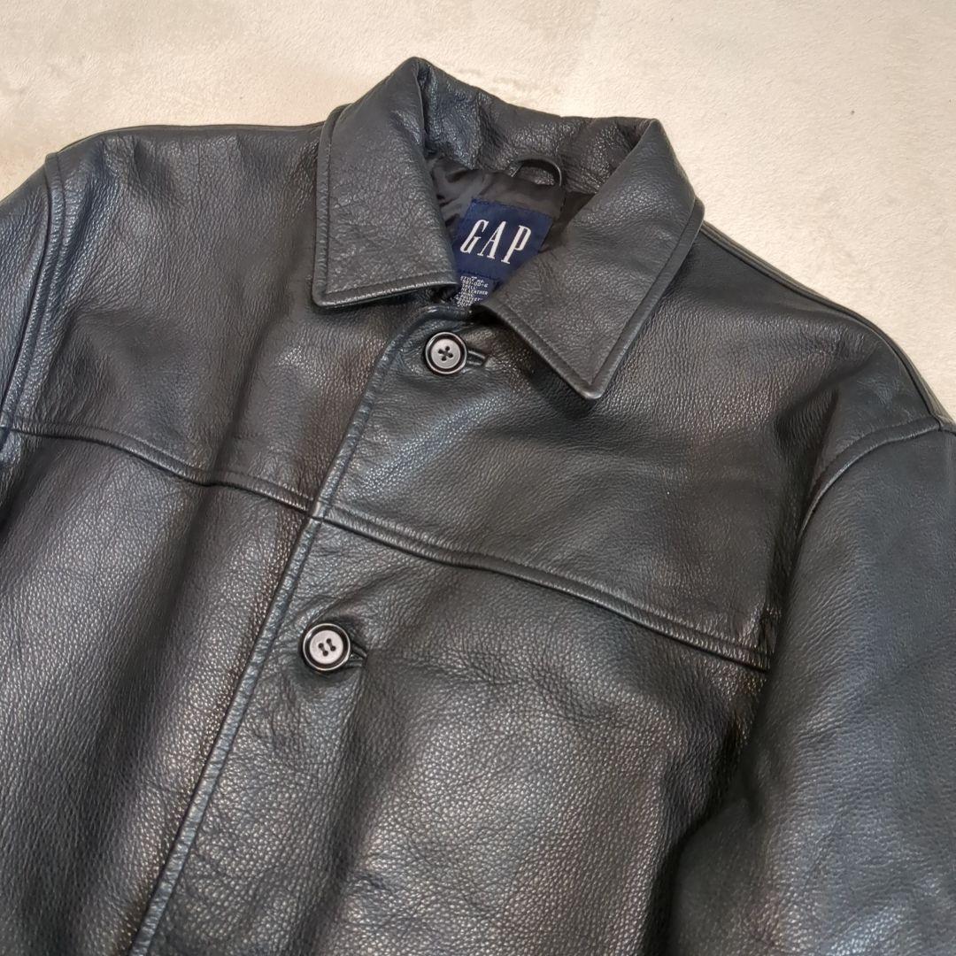 美品 オールドギャップ カーコート ブラック リアルレザー Mサイズ 野村訓市