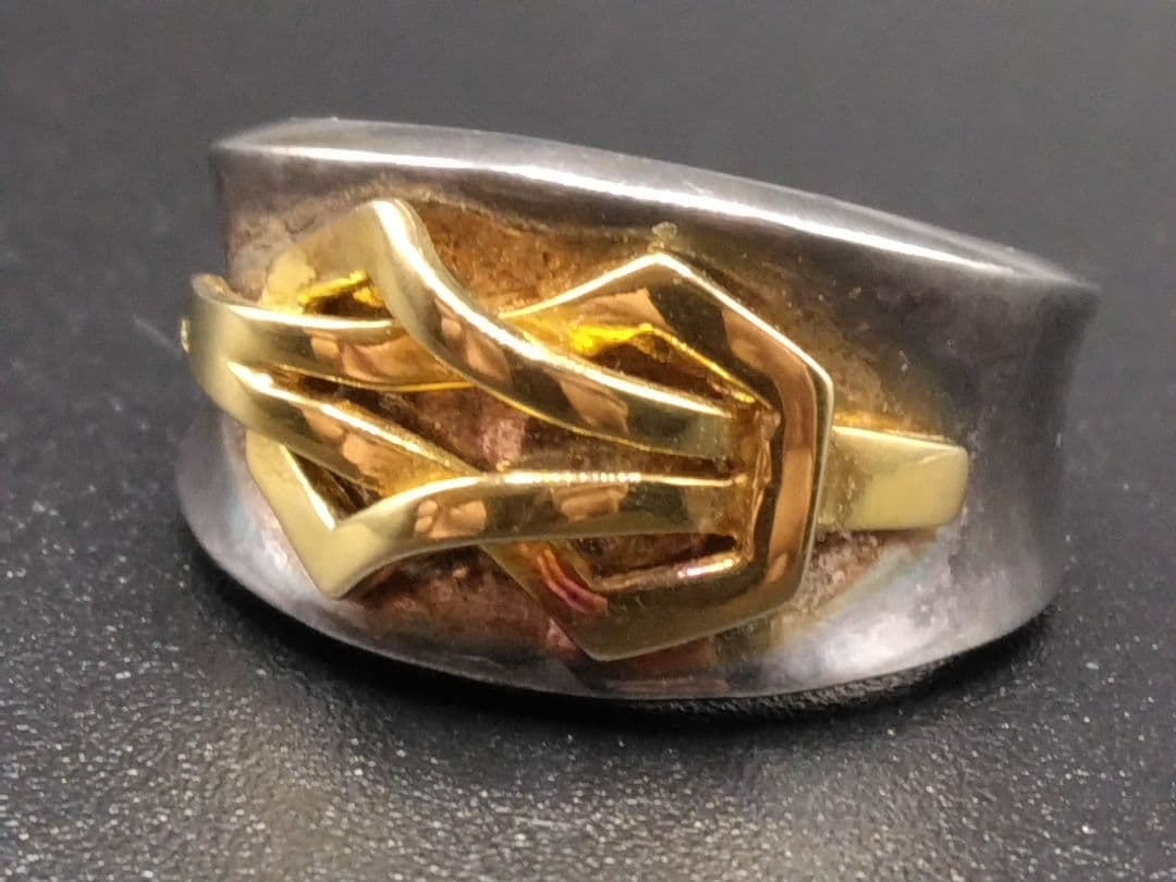 【24kcat】Ilias LALAOUNIS 結び目 K18×シルバー