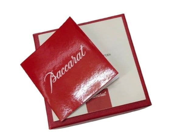 美品 Baccarat バカラ 置時計 電池交換済