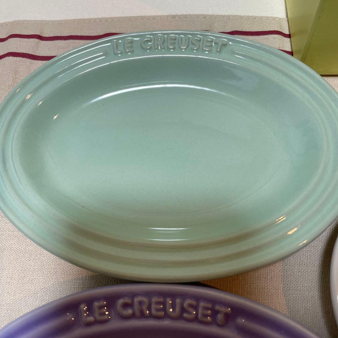 《新品》LE CREUSET ミニオーバルプレート 10枚セット
