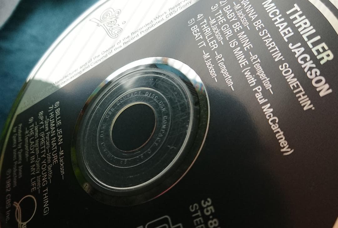 中古CD 　マイケル・ジャクソン／スリラー  （35・8P-11 91A5）