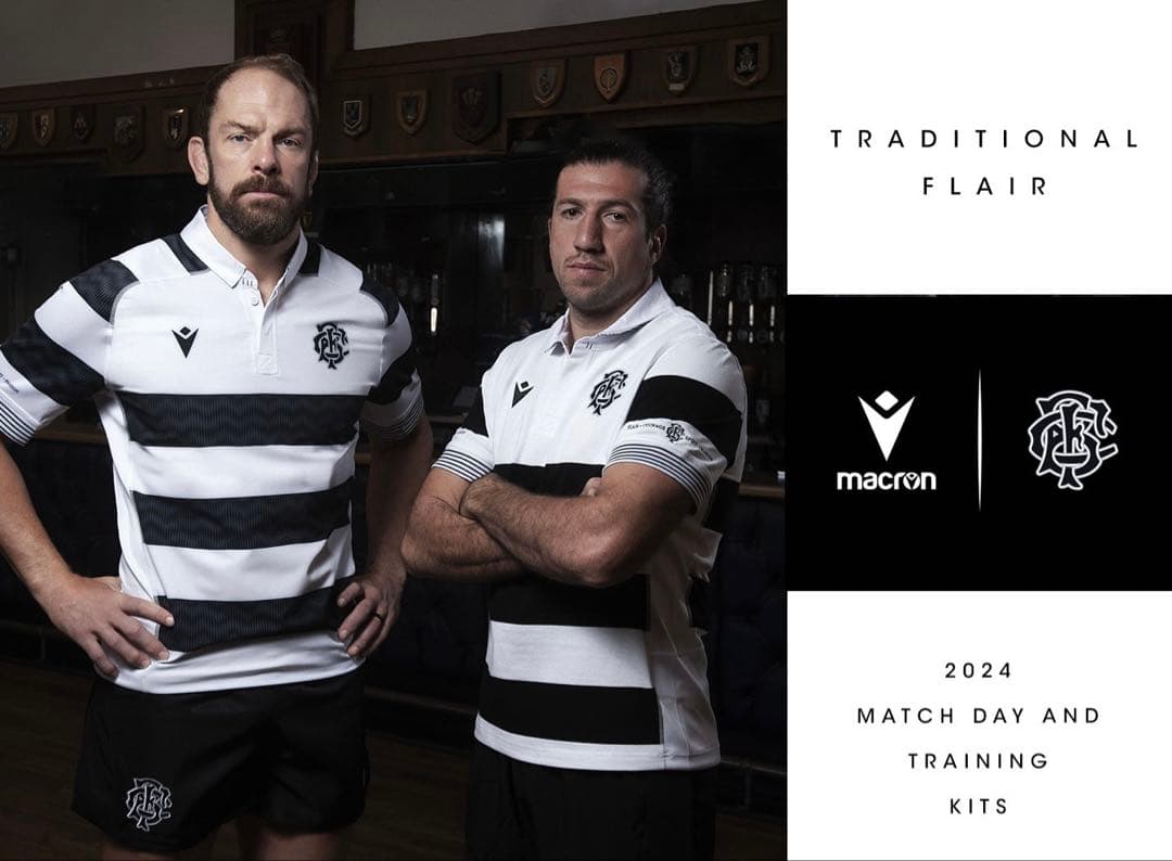 【新品未使用】Macron 24年ラグビー バーバリアンズ　レプリカジャージXL