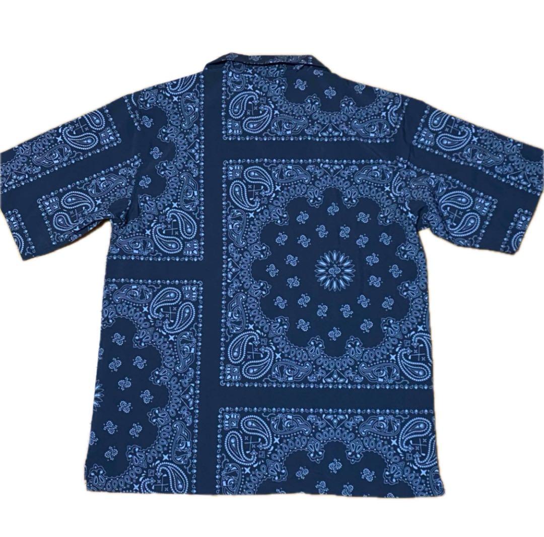 新品・未使用 FR2GOLF 半袖シャツ ペイズリー柄 黒 XL