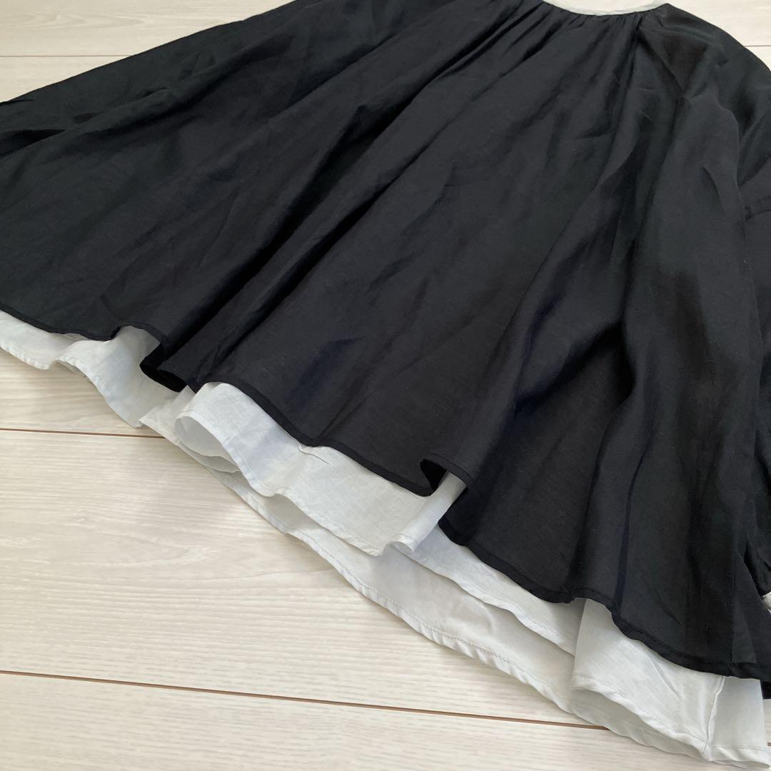 ユティリテ utilite コットンボイル ギャザー リバーシブル ブラウス