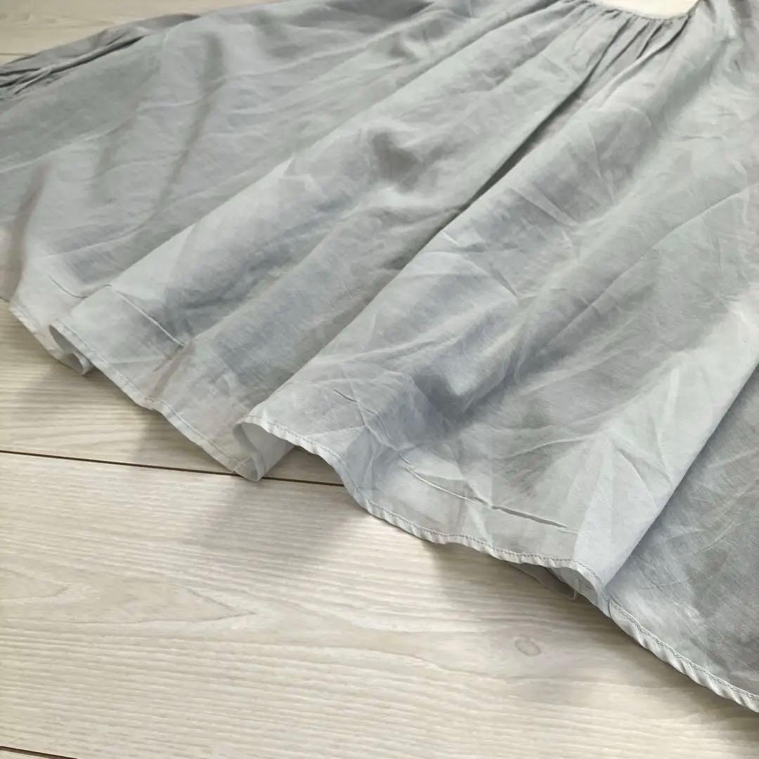 ユティリテ utilite コットンボイル ギャザー リバーシブル ブラウス