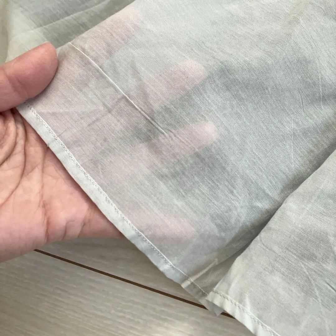 ユティリテ utilite コットンボイル ギャザー リバーシブル ブラウス